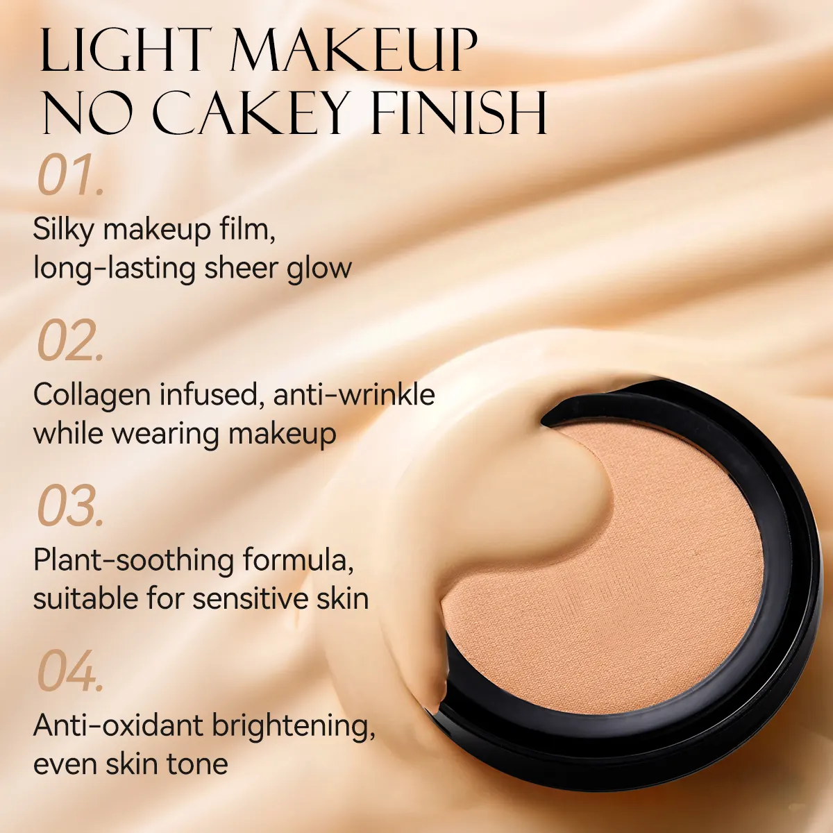 BEAUTY BONE BREATHABLE CUSHION CREAM HYDRATINGLONG-WEARINGStays Bright All Day SUITABLE FORALL SKIN TYPES#02Porcelain