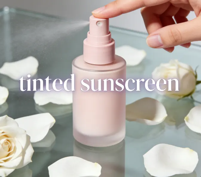 Tinted SPF50+ PA++++ Oil-Free Hydrating Vegan Sunscreen Cream for All Skin Types