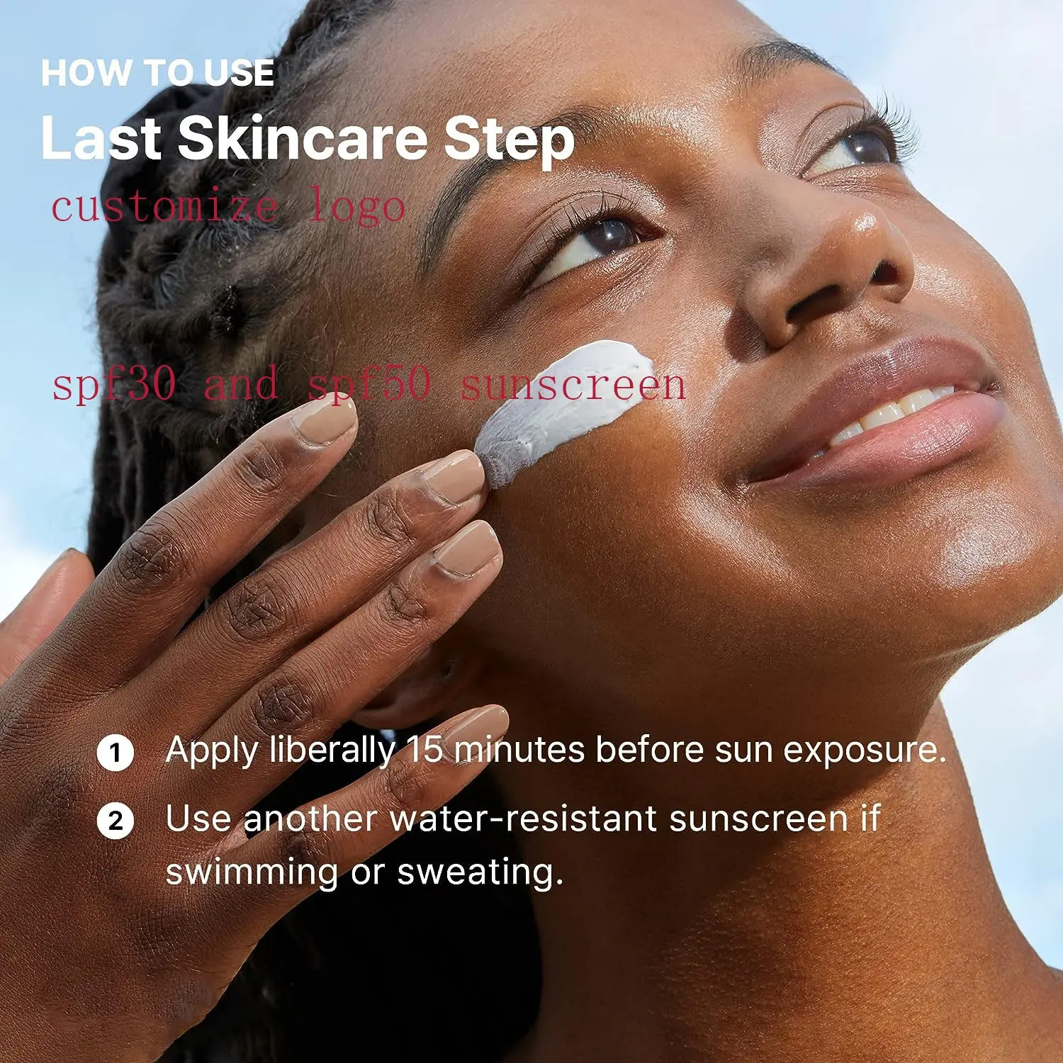 Oil Free Zinc-oxide Cream Moisturizing Sunscreen Private Label Tinted Sunscreen