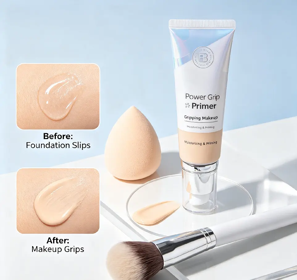Power Grip Primer, Gel-Based & Hydrating Face Primer for Smoothing Skin & Gripping Makeup, Moisturizing & Priming, Vegan Primer