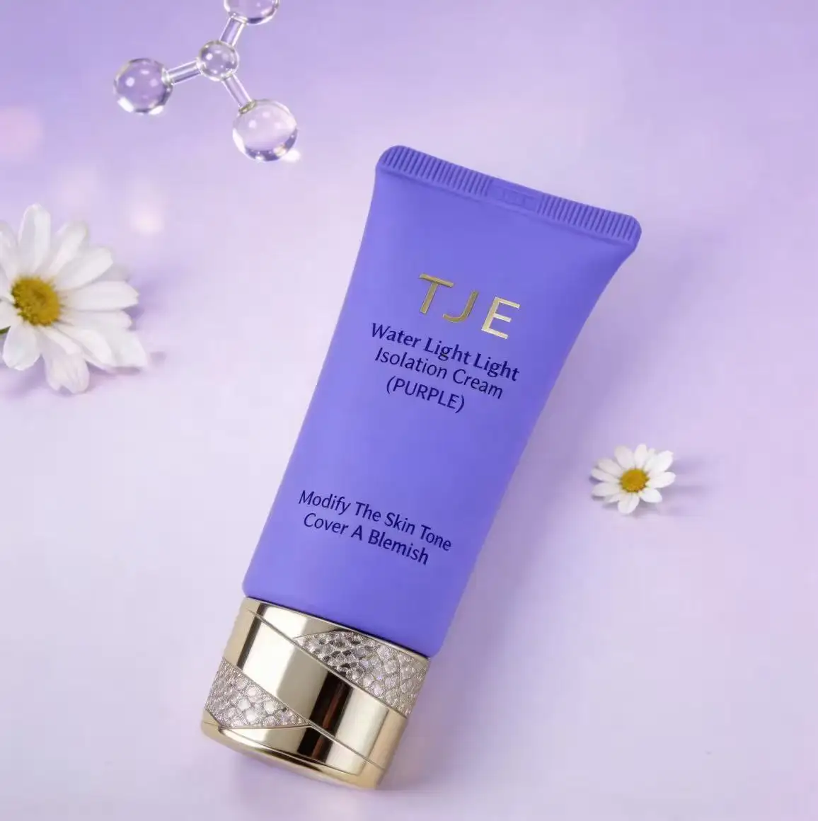 Natural Frost Purple Water-Light Effect Containing Niacinamide Alpha-Arbutin Cream Makeup Primer Moisturizer for All Skin Types
