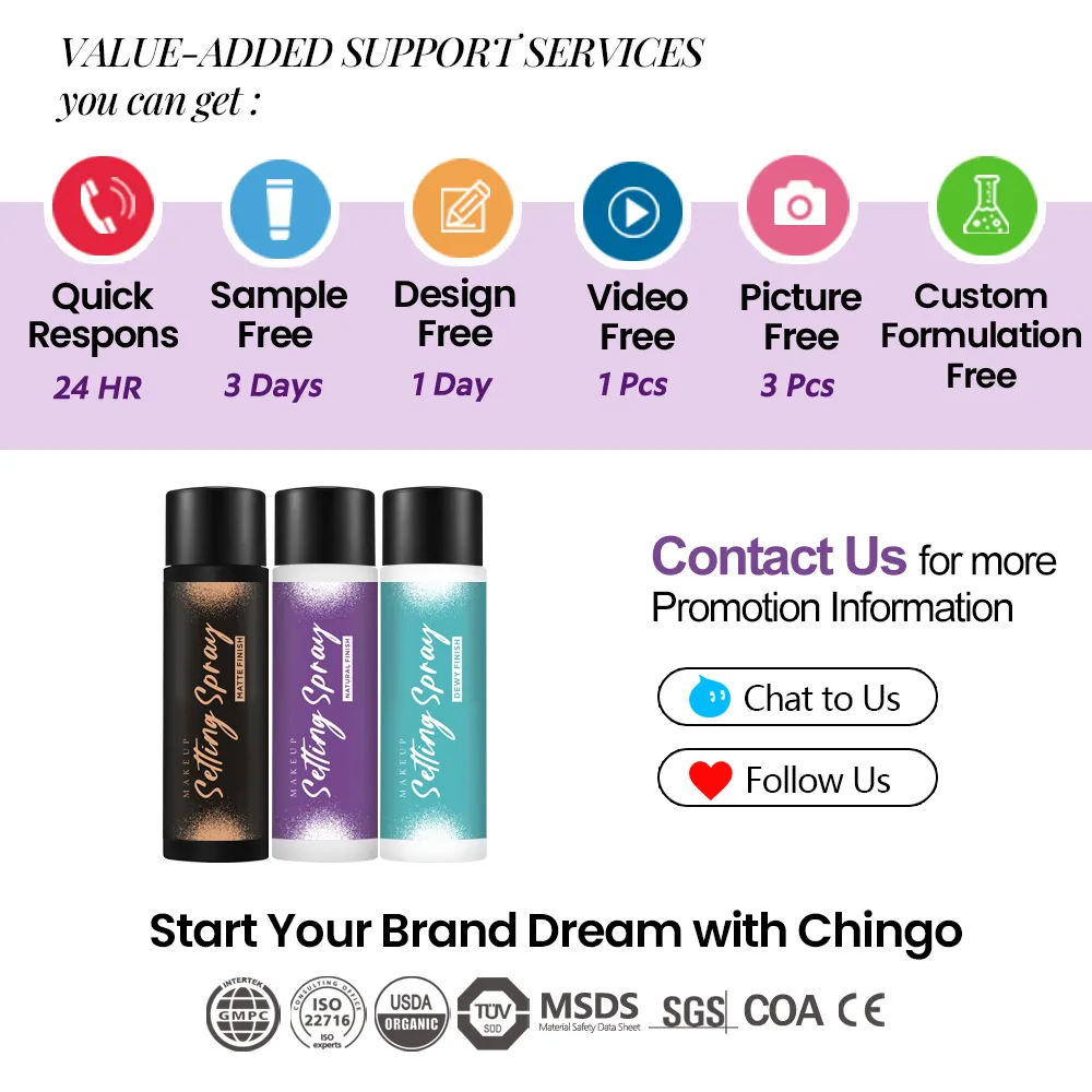 Cosmetics All Day Wear Long Lasting Matte Finish Makeup Primer and Mist Finishing Setting Spray Fix Waterproof for Oily Skin