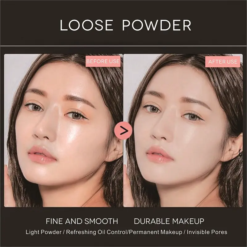 Custom Brand Cosmetics Oil Control Highlighter Loose Powder Private Label Makeup Loose Glitter Shimmer Powder