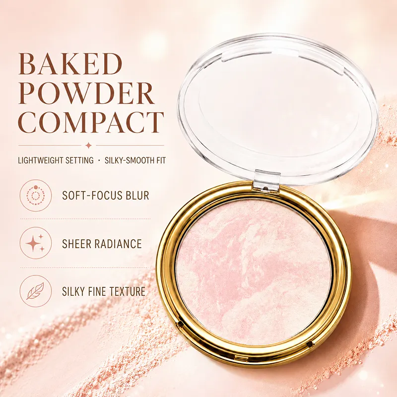 Custom Pressed Powder OEM Cosmetics Manufacturer High-quality Waterproof Oil-control Concealer Highlighter Private Label