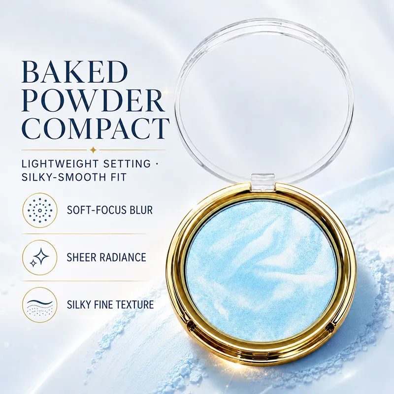 Custom Pressed Powder OEM Cosmetics Manufacturer High-quality Waterproof Oil-control Concealer Highlighter Private Label