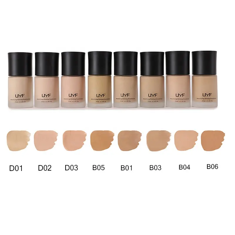 Best Selling Private Label Liquid Foundation Makeup Waterproof Oil-Control Concealer Matte Dark Beauty Bulk