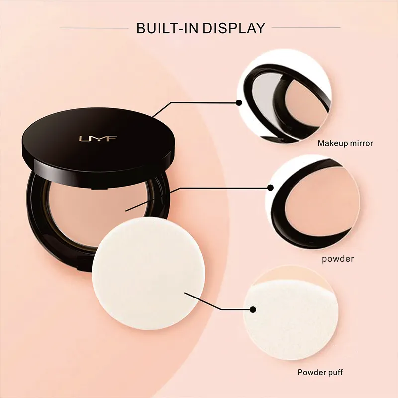 Custom Face Makeup Pressed Powder Compact Case Foundation OEM ODM Waterproof Private Label Cosmetics