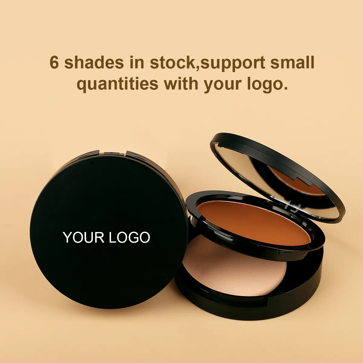 Private Label Waterproof Mineral Stay Matte Oil Control Makeup Pressed Powder Long Lasting with Puff