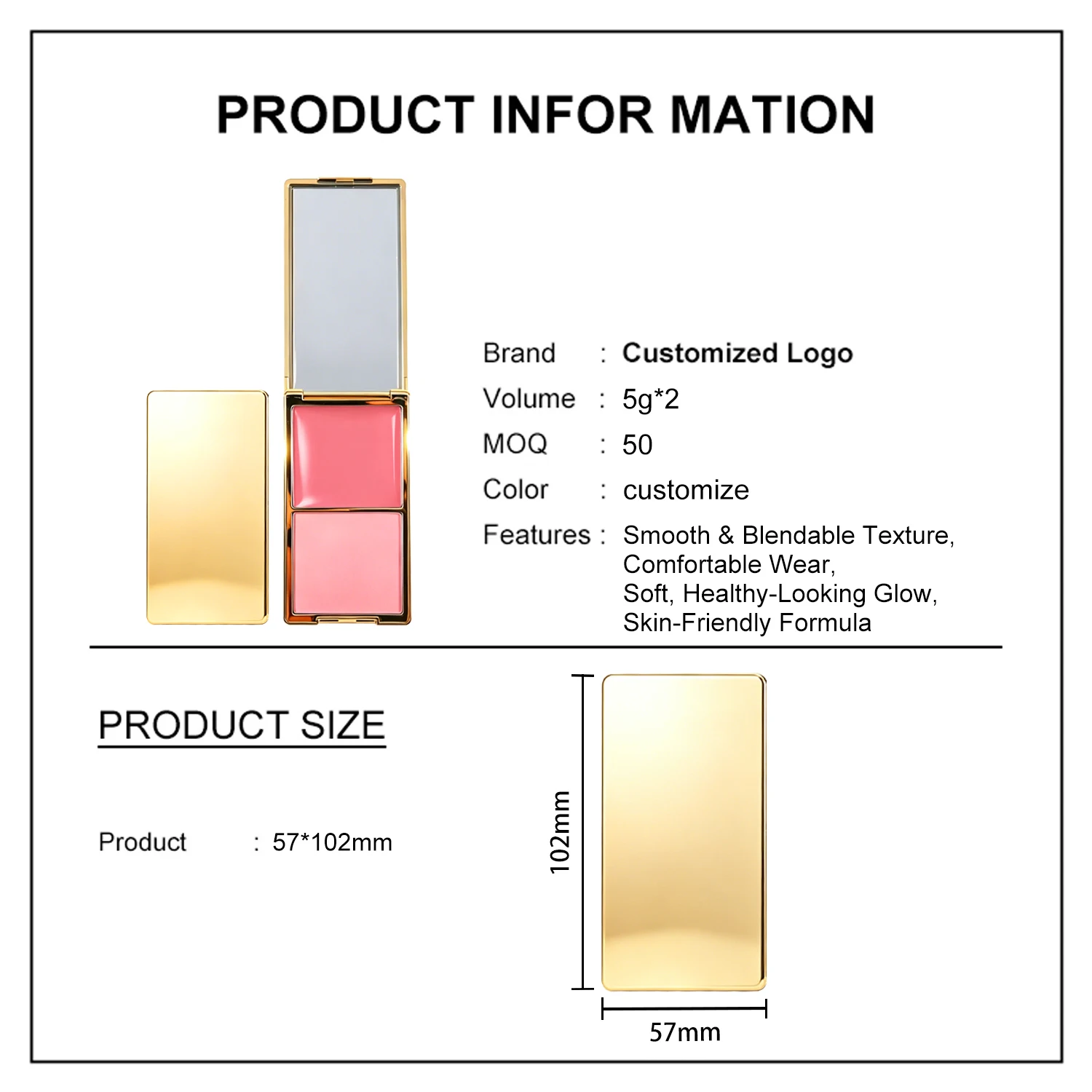 Blush production