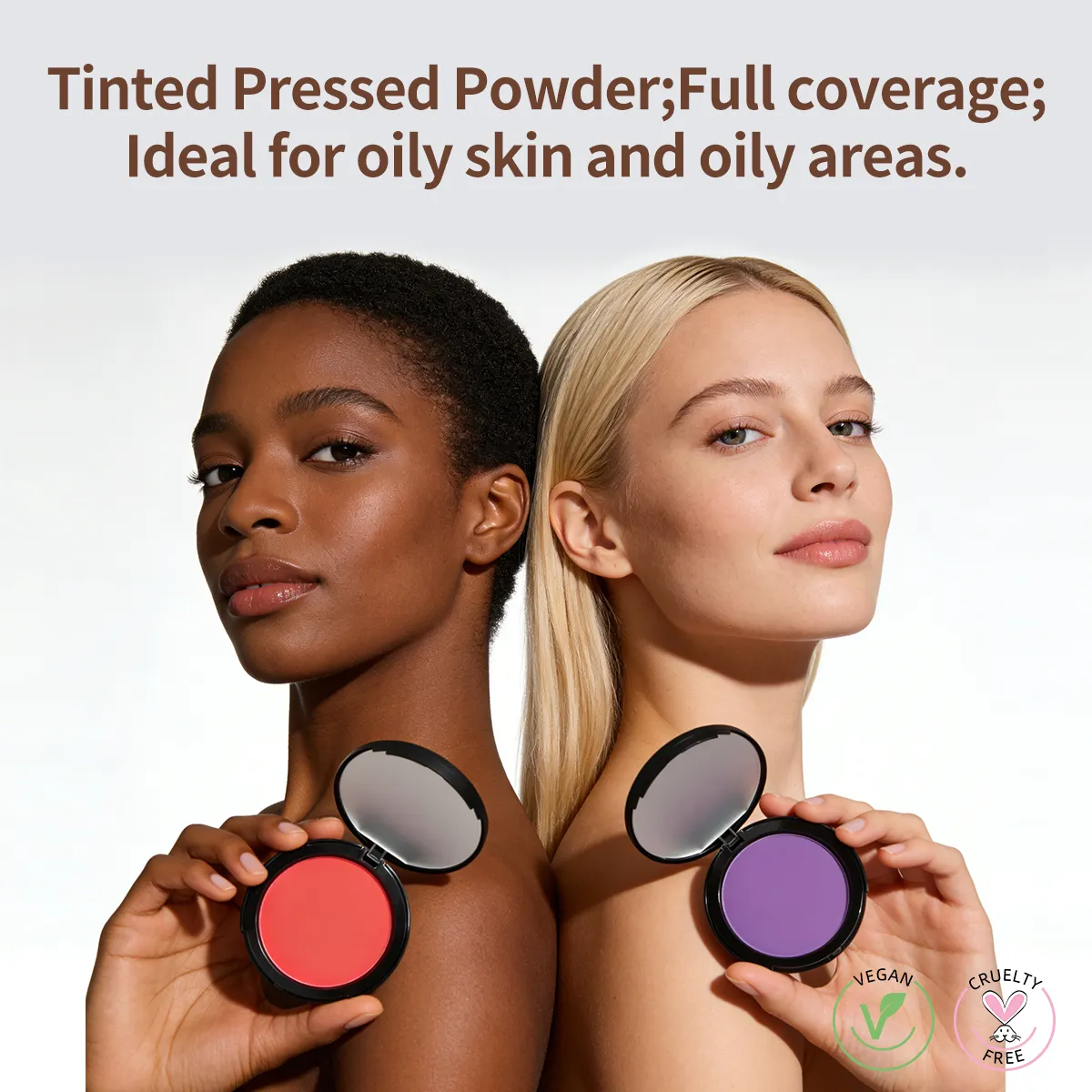 Custom Logo Setting Face Powder Water-Proof Private Label New Waterproof Custom Wholesale Pressed Powder