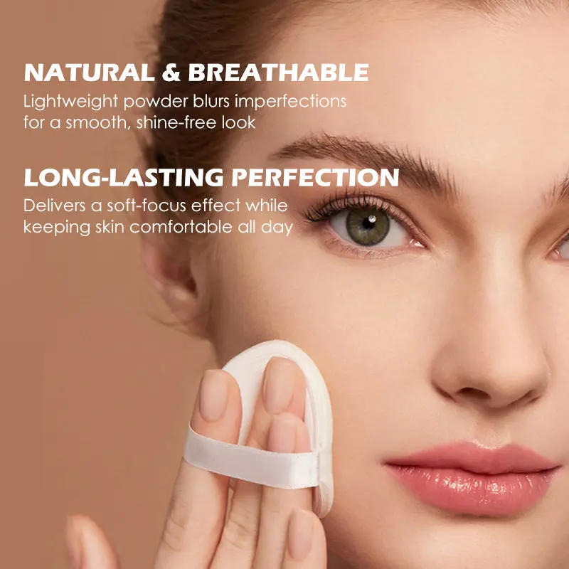 Private Label High Quality Full Coverage Finish Custom Logo Waterproof Oil-Control Best Quality Pressed Setting Powder