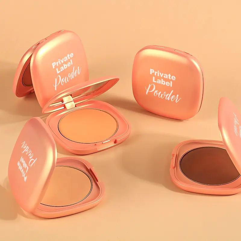 Custom Logo Cosmetics Suppliers Makeup Pressed Powders Face Powder Full Coverage Compact Powder