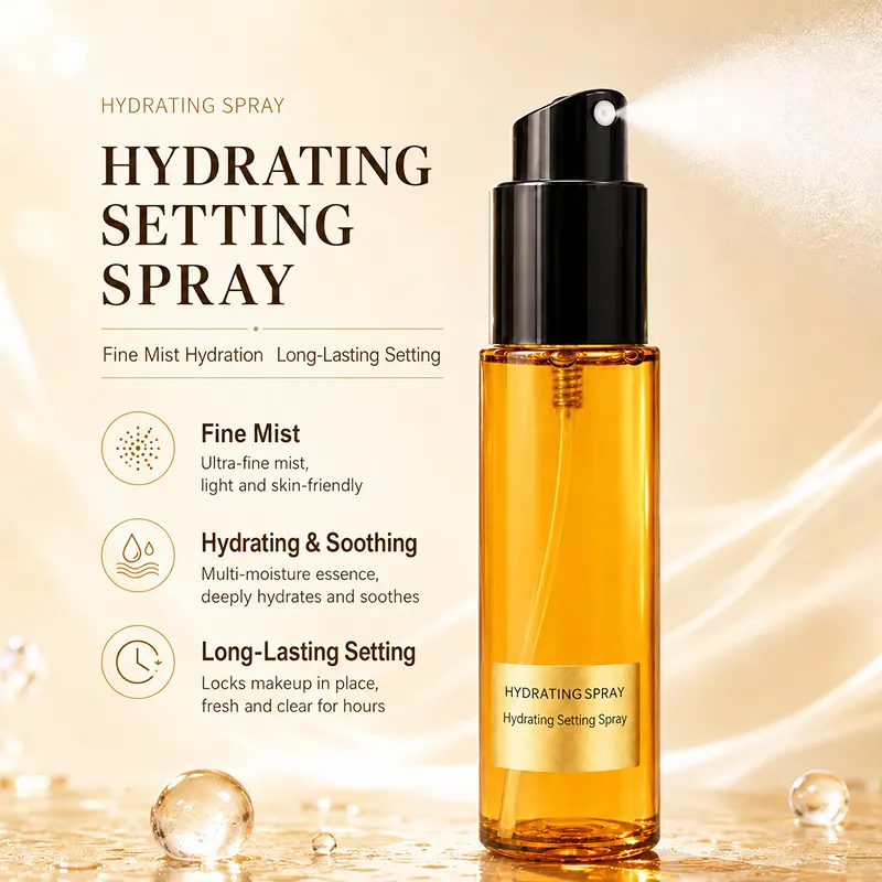 Custom Liquid Makeup Setting Spray OEM Private Label Fine-Mist Hydrating Long-Lasting Waterproof Sensitive Skin
