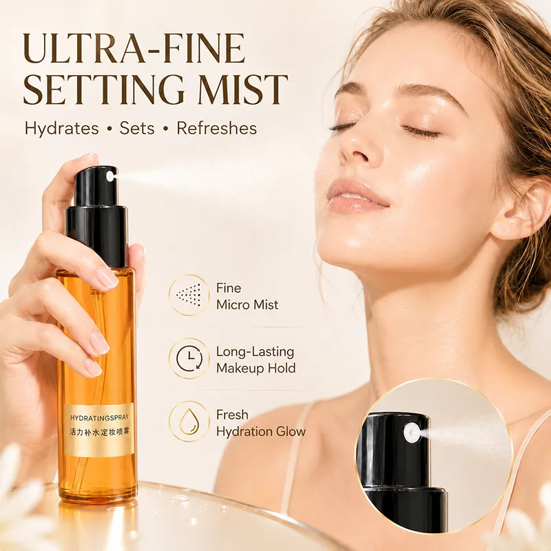 Custom Liquid Makeup Setting Spray OEM Private Label Fine-Mist Hydrating Long-Lasting Waterproof Sensitive Skin