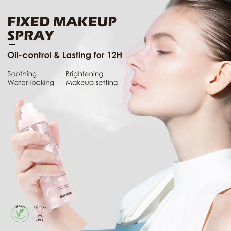 Private Label Mineral Spray Makeup Oil-Control Long Lasting Waterproof Natural Finish Face Setting Spray