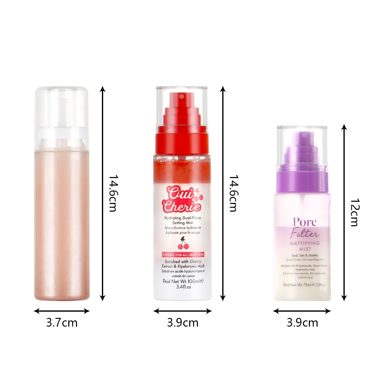 Mineral Makeup Setting Spray with SPF Oil Control & Waterproof for Dry Skin-Liquid Formula Natural Finish