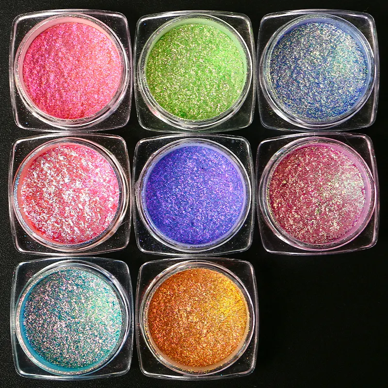 Private Label Color Chameleon Pearl Dark Loose Eyeshadow Waterproof Long Lasting Shimmer Finish Powder Form Chemical Ingredient