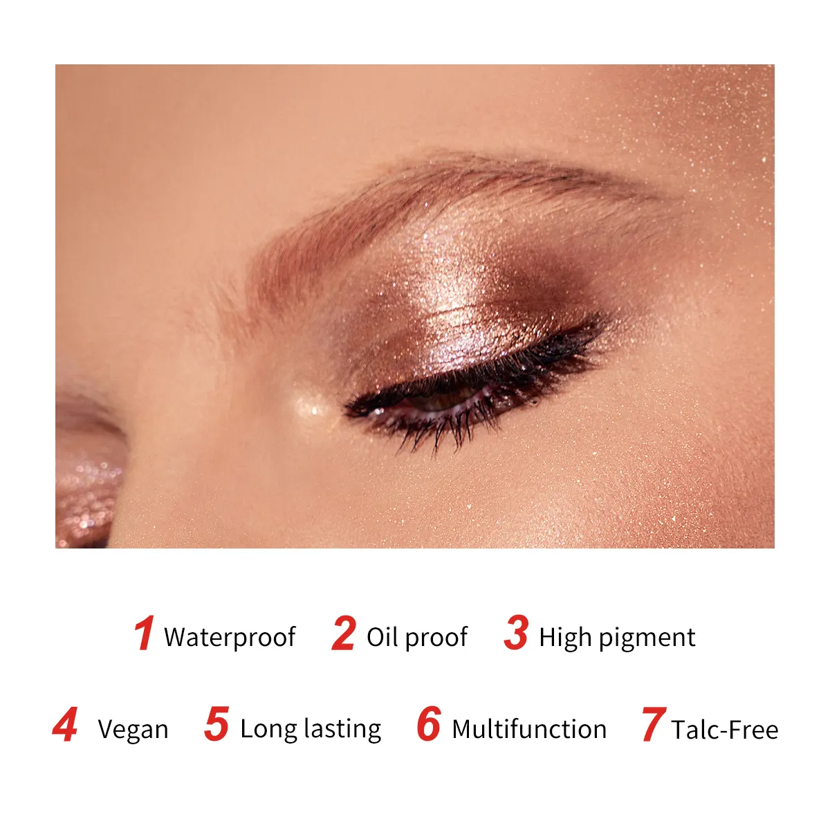 High Pigment Private Label Pressed Holographic Eyeshadow Palette Multichrome Duochrome Metallic Finish Powder for Dark Skin