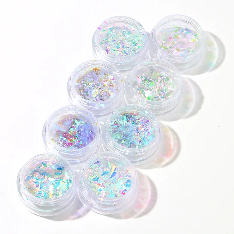 Chameleon Radiant Holographic Flakes Duo Chrome Eyeshadow Pigment Multichrome Eye Shadow with Shimmer Metallic Luminous Finish