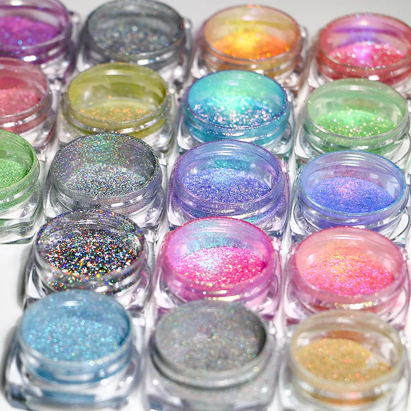Eye Shadow Metallic Shimmer Finish Chemical Pastel Duochrome Multichrome Chameleon Chrome Mica Powder Wet