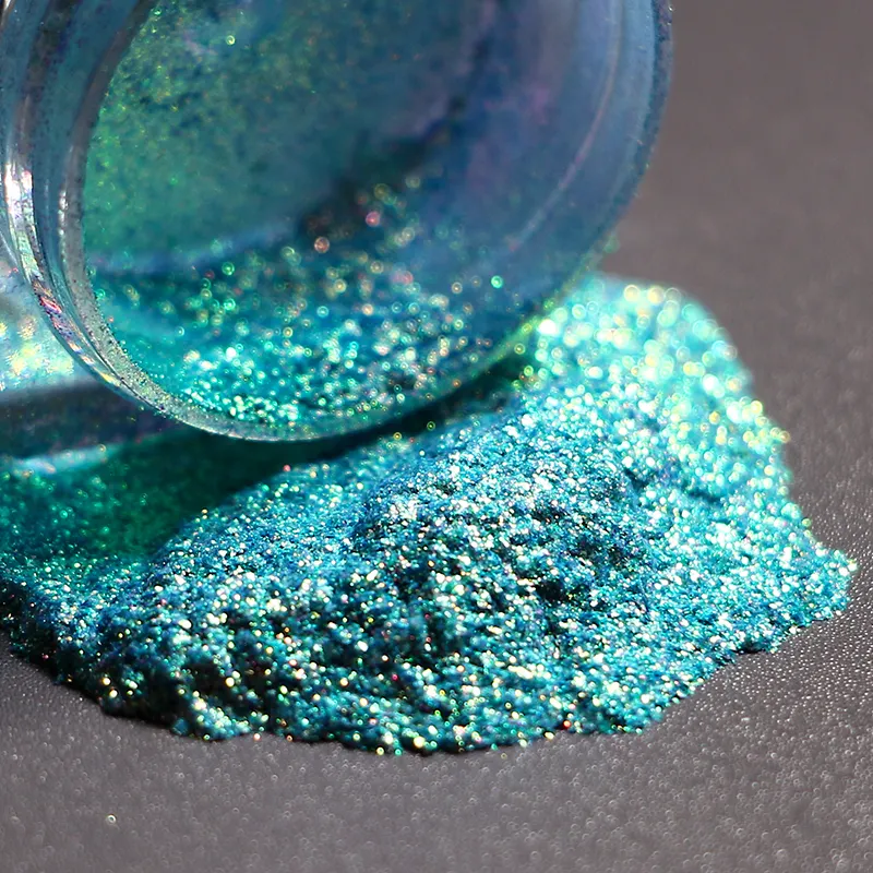 Eye Shadow Metallic Shimmer Finish Chemical Pastel Duochrome Multichrome Chameleon Chrome Mica Powder Wet