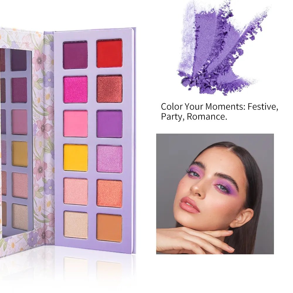 Professional Custom Matte High Pigment Shimmer Matte Long Lasting NO Brand Private Label Makeup Eyeshadow 8 Colors