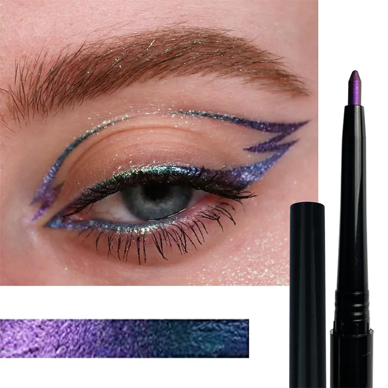 Hot Selling 9-Color Chameleon Eyeliner Lip Liner Private Label Duochrome Pencil for Eye Makeup Chemical Ingredient