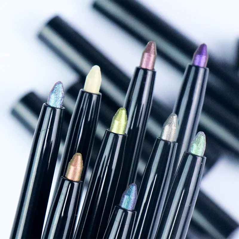 Hot Selling 9-Color Chameleon Eyeliner Lip Liner Private Label Duochrome Pencil for Eye Makeup Chemical Ingredient