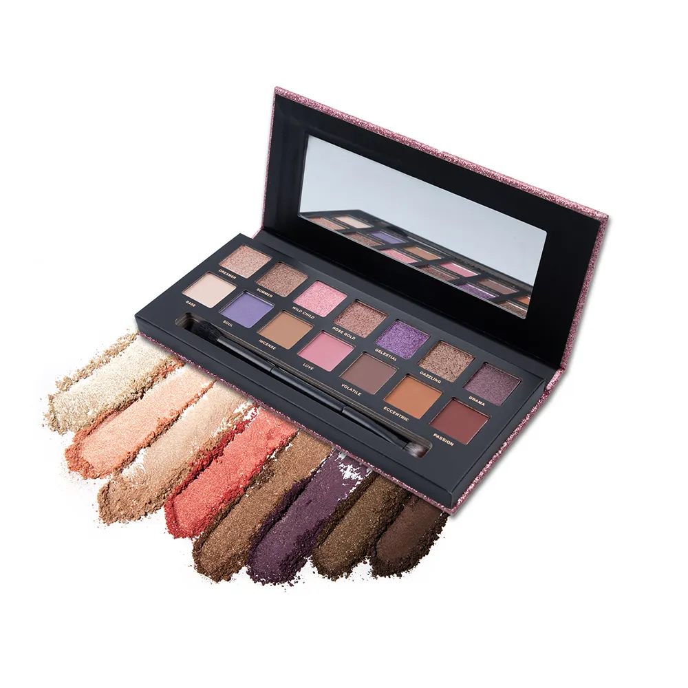Eyeshadow Palette Private Label Brand Wholesale Vegan Shimmer Dry Eye Shadow Long Lasting Waterproof Powder for Fair Light Skin
