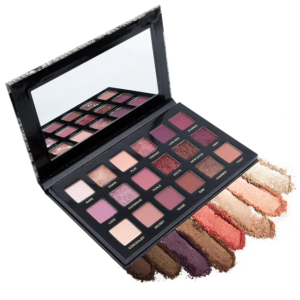 Eyeshadow Palette Private Label Brand Wholesale Vegan Shimmer Dry Eye Shadow Long Lasting Waterproof Powder for Fair Light Skin
