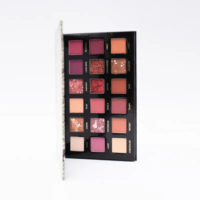 Factory Wholesale Cheap Vegan Shimmer Waterproof Long Lasting Multi-color Dark Powder Eyeshadow Palette Private Label