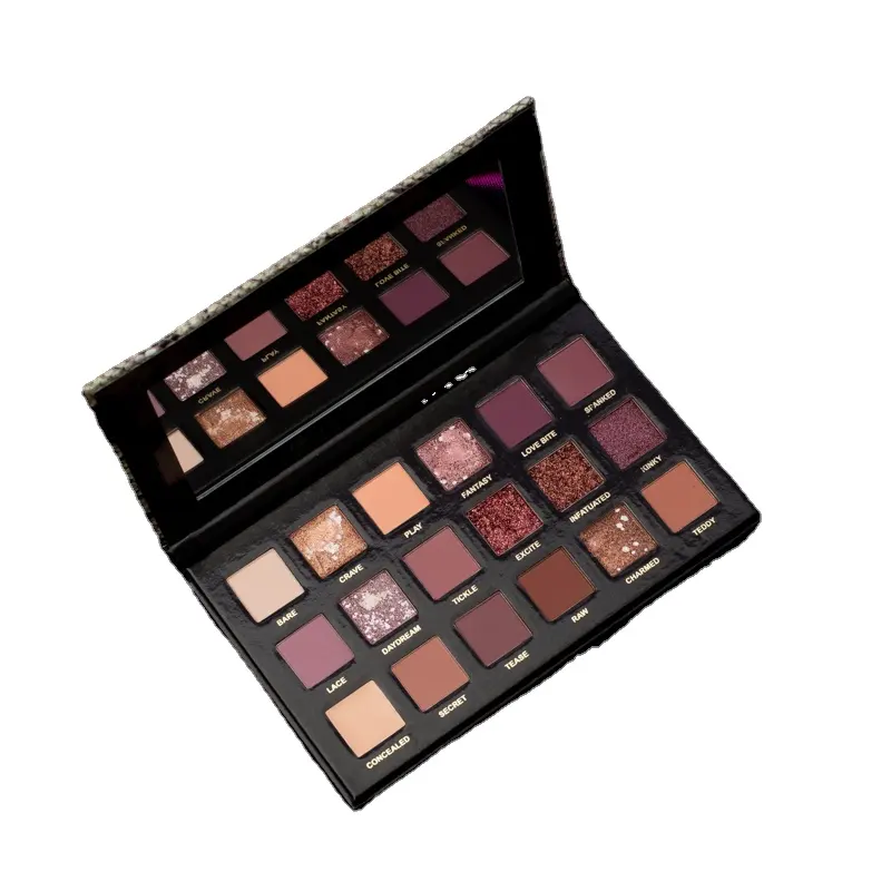 Factory Wholesale Cheap Vegan Shimmer Waterproof Long Lasting Multi-color Dark Powder Eyeshadow Palette Private Label