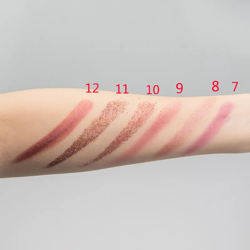 Factory Wholesale Cheap Vegan Shimmer Waterproof Long Lasting Multi-color Dark Powder Eyeshadow Palette Private Label