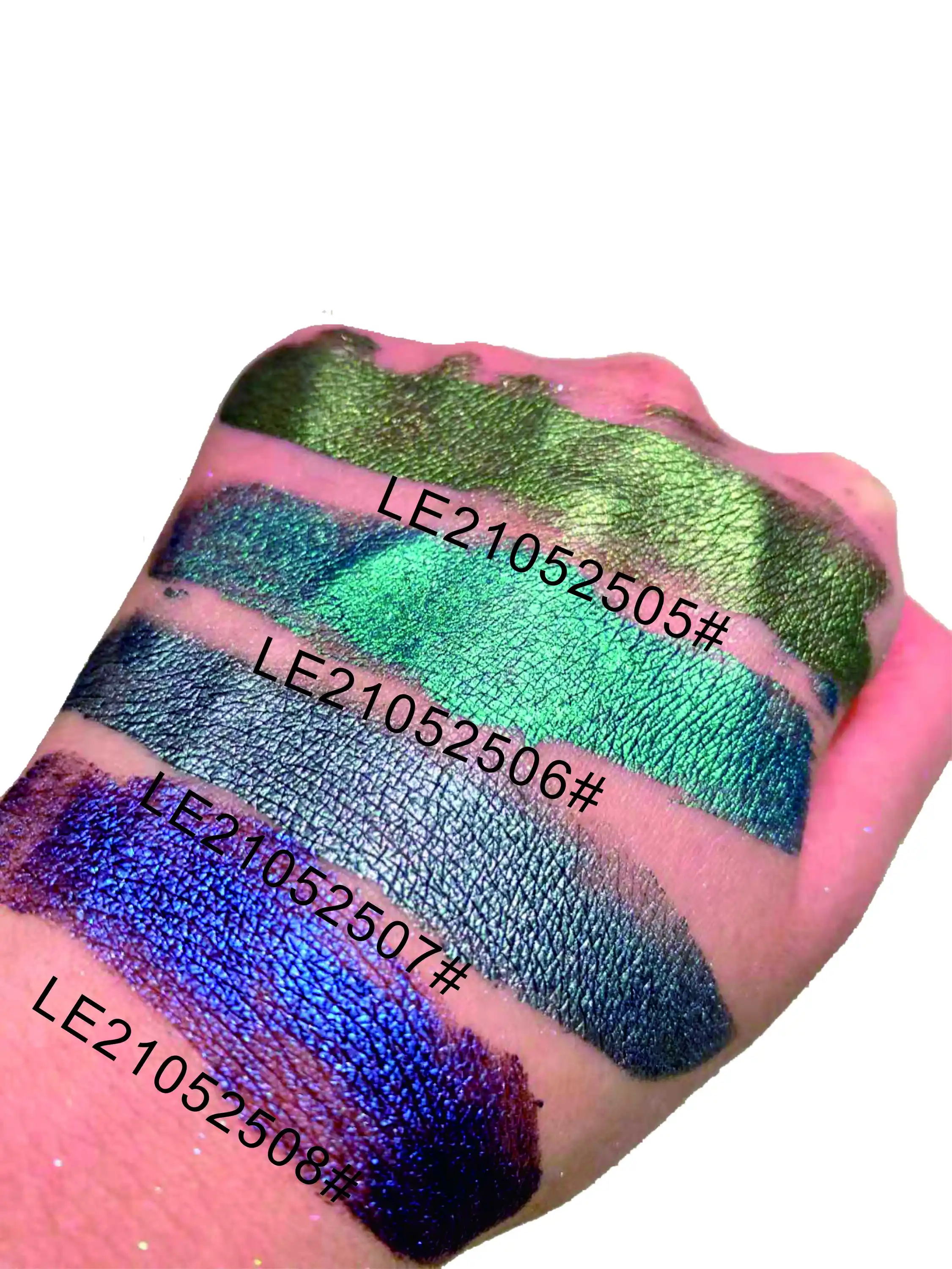 Private Label Luminous Glitter Eyeshadow Palette Powder Custom Logo Waterproof Long Lasting Chameleon Eye Shadow Makeup detail