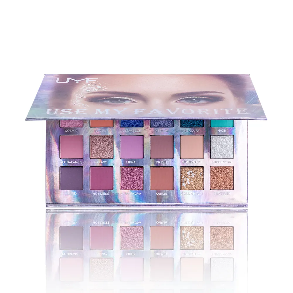 Custom Private Label OEM/ODM Mineral Powder Eye Shadow Palettes Shimmer Finish Waterproof Long-Lasting 8+ Colors 30g Dark Skin