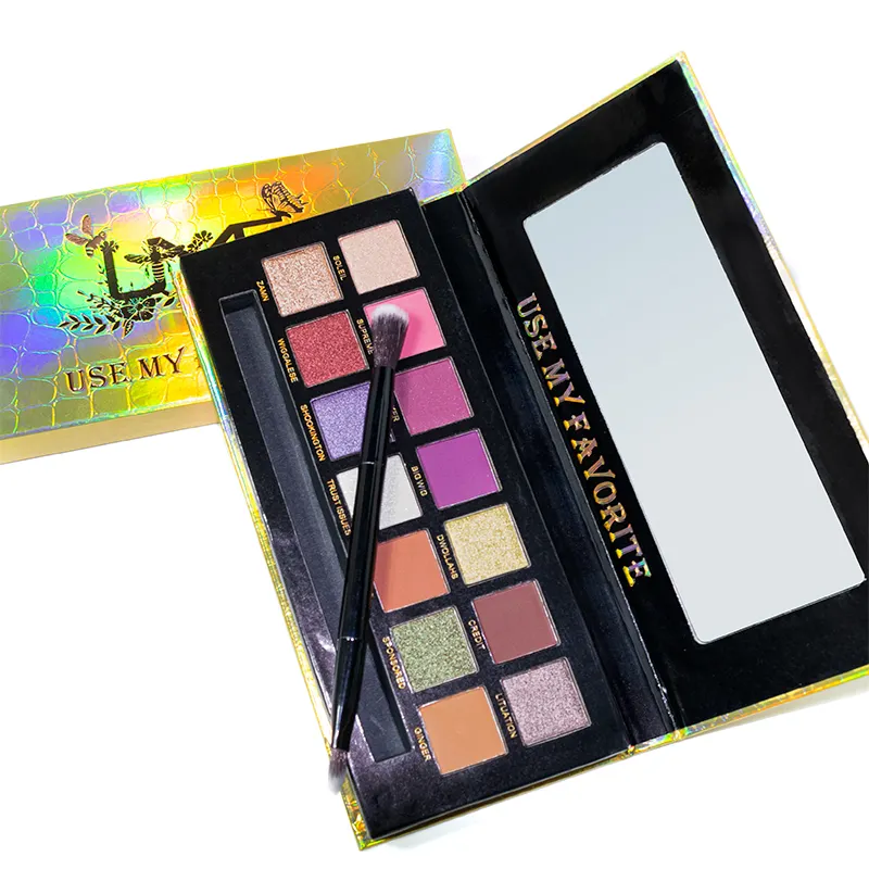 Eye Shadow Custom Cosmetics Logo Makeup Matte Waterproof Long Lasting Powder 14 Colors Eyeshadow Palette Private Label Fair Dark