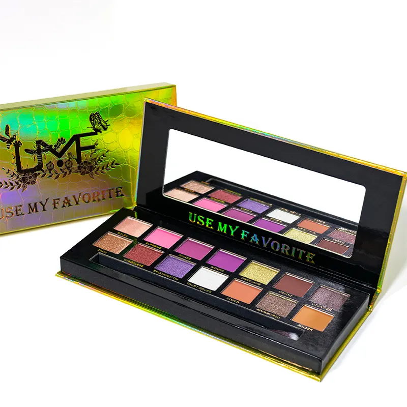 Eye Shadow Custom Cosmetics Logo Makeup Matte Waterproof Long Lasting Powder 14 Colors Eyeshadow Palette Private Label Fair Dark