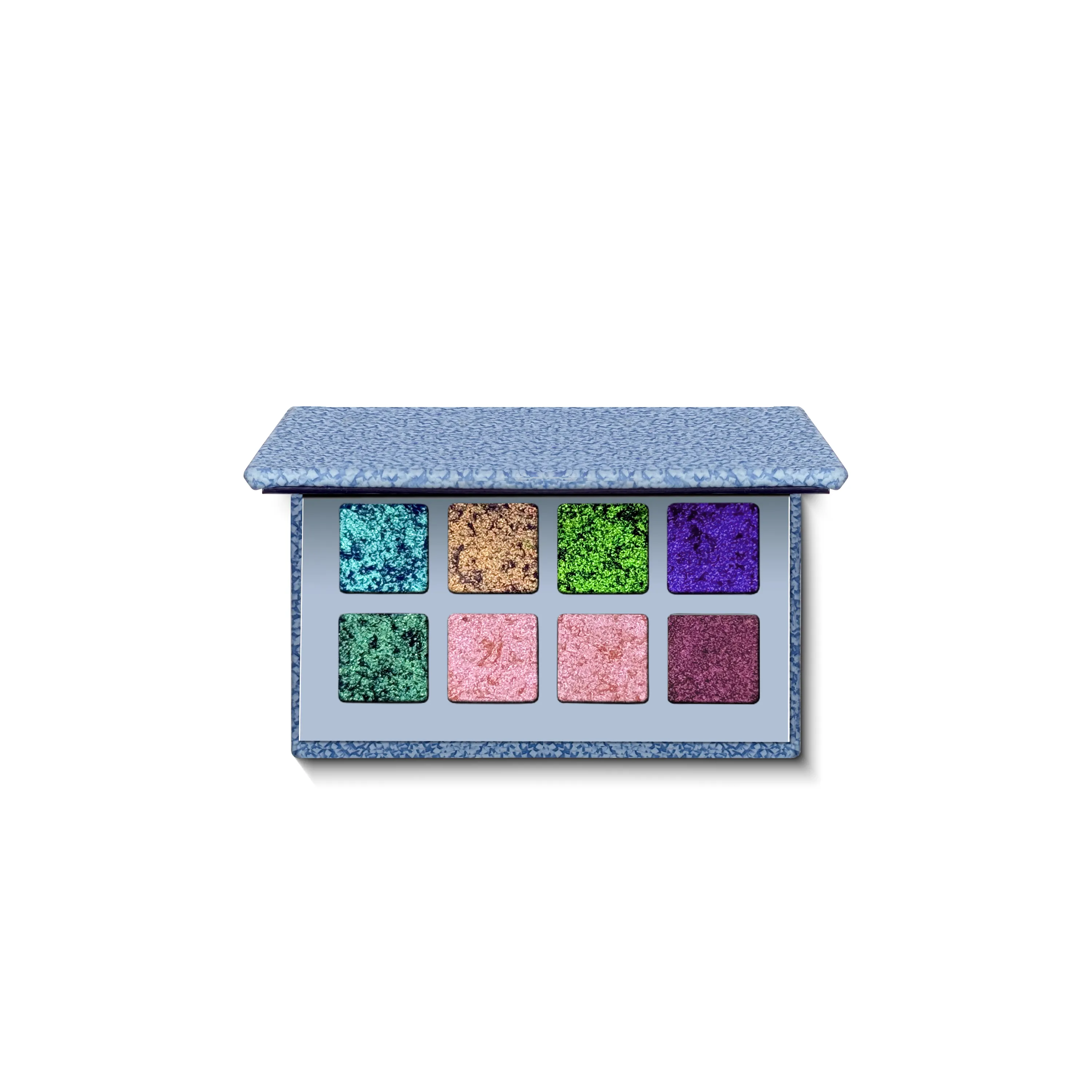 Custom MultiChrome Eyeshadow Palette OEM Cosmetics High Pigment Glitter 8 Colour Chameleon Eyeshadow Palette Private Label