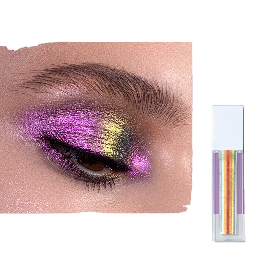 Chameleon Glitter Vegan Pigment DuoChrome Eyeshadow Private Label OEM ODM Duochrome Powder Shimmer Metallic Waterproof Long