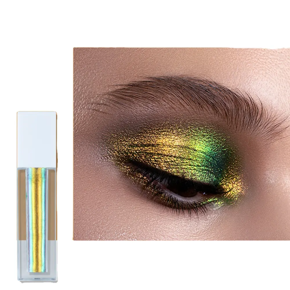 Chameleon Glitter Vegan Pigment DuoChrome Eyeshadow Private Label OEM ODM Duochrome Powder Shimmer Metallic Waterproof Long