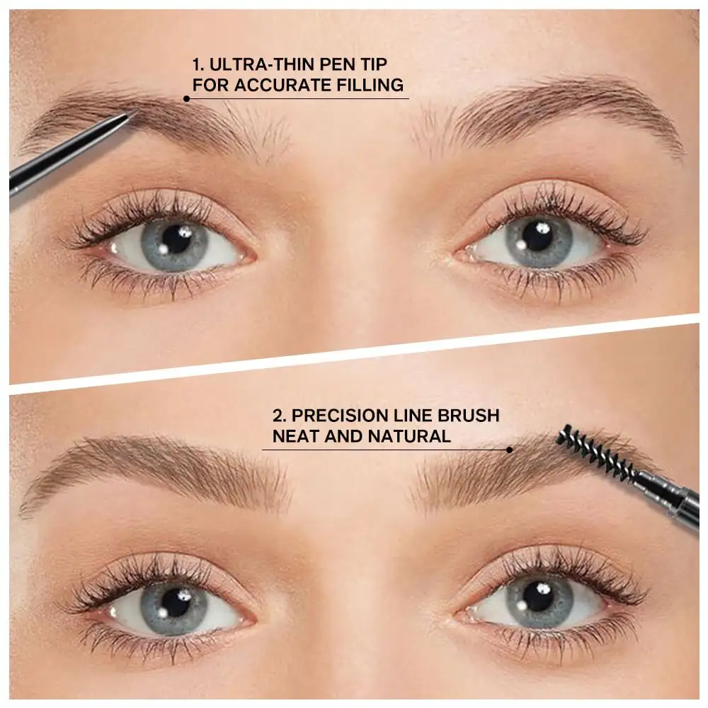 Luxury Makeup Waterproof Double Head Eyeliner Pencil Private Label 2 in 1 Eyeliner Eyebrow Eyeliner Pencil
