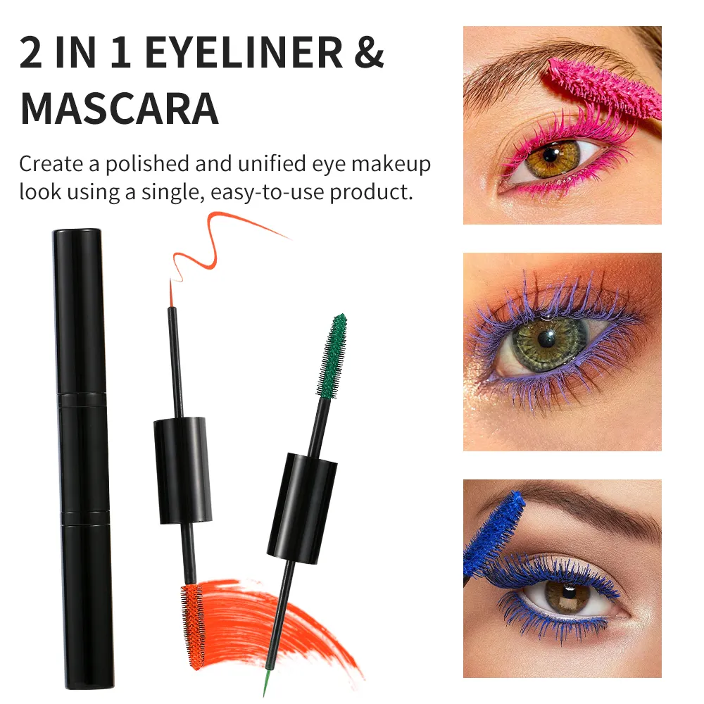 Custom Logo Private Label High Pigment 2-in-1 Matte Long Lasting Wholesale Custom 2 in 1 Eyeliner Pencil detail