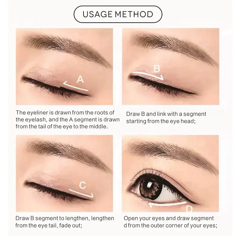 Best Sell Black Waterproof Beauty Cosmetic Long Lasting Private Label Pomade Eyeliner Makeup