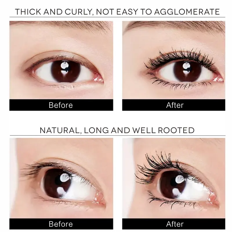 Private Label OEM Liquid Mascara Kit Tint Filler Waterproof Long Lasting Big Eye Dark/Fair Tones Manufacturer