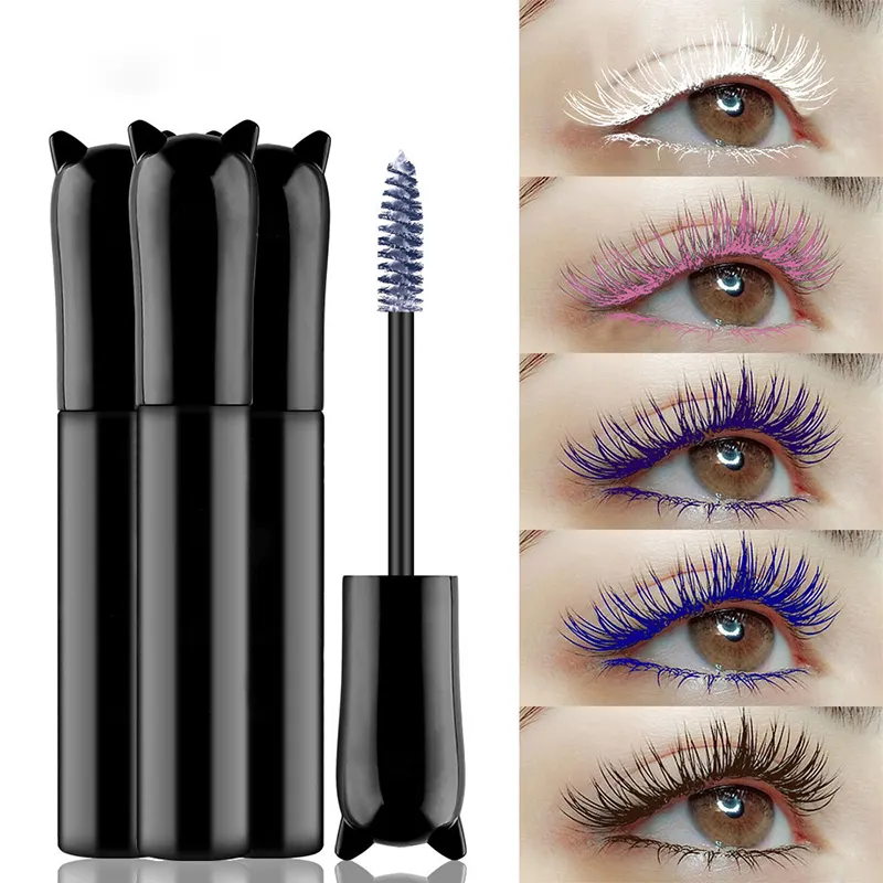 Custom Mascara Oem Cosmetics Manufacturer Blue Waterproof 4d Fiber Mascara Private Label