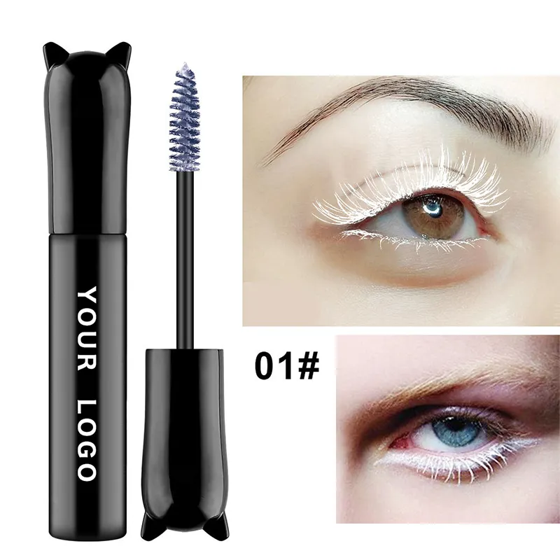 Custom Mascara Oem Cosmetics Manufacturer Blue Waterproof 4d Fiber Mascara Private Label