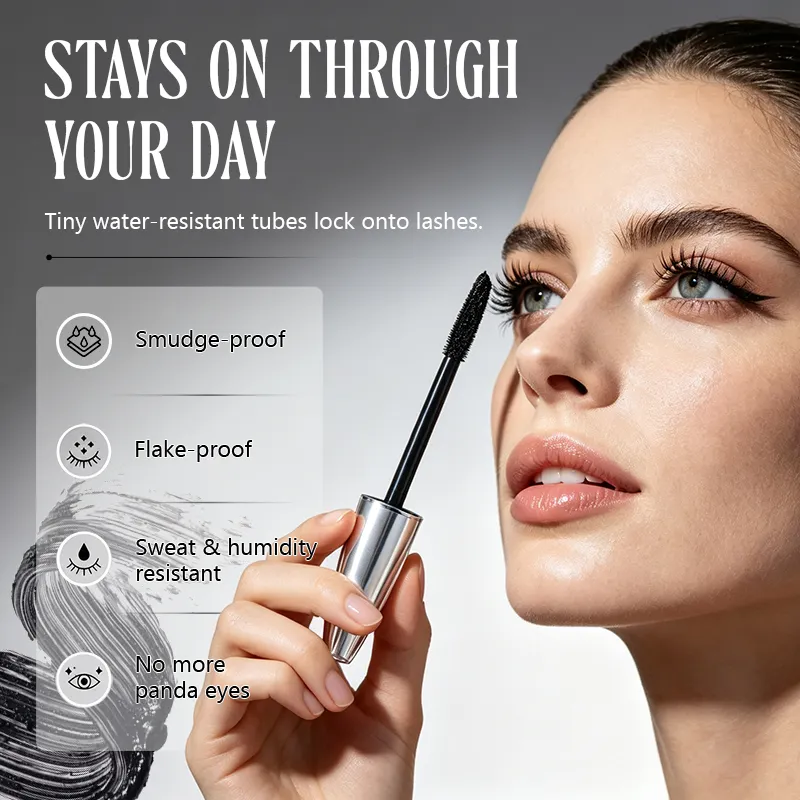 Vegan Cruelty-Free OEM Liquid Chemical Lengthening Volumizing Smudge-Proof Tubing Lash for Waterproof Private Label