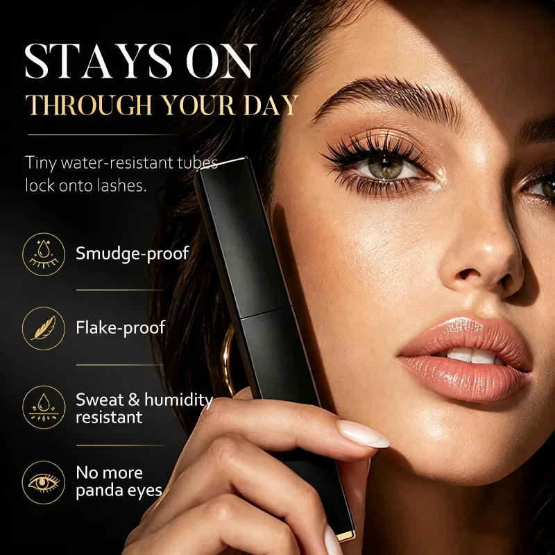 Private Label Smudge Proof Tubing Mascara Flake Resistant Warm Water Removal Lash Extension Natural Finish No Clumping ODM