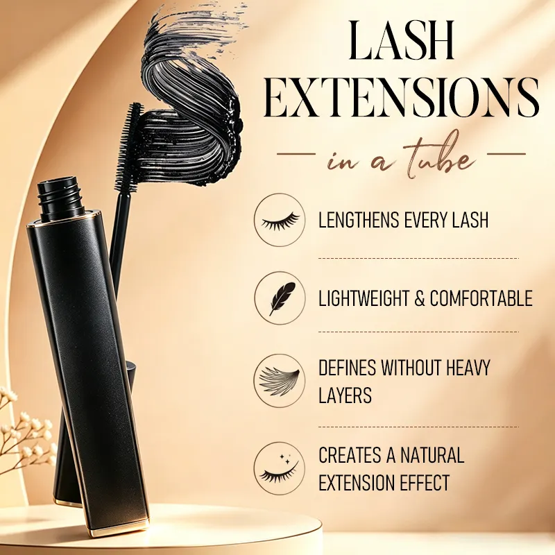 Private Label Smudge Proof Tubing Mascara Flake Resistant Warm Water Removal Lash Extension Natural Finish No Clumping ODM