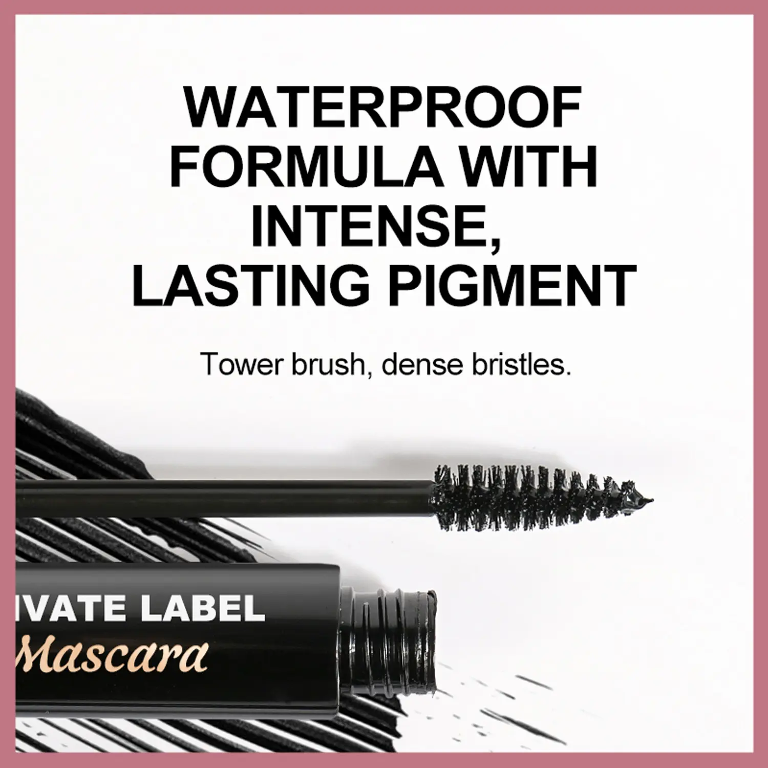 Wholesale Makeup Waterproof Mascara Slim Curly Long-lasting Private Label Waterproof Lash Serum Mascara